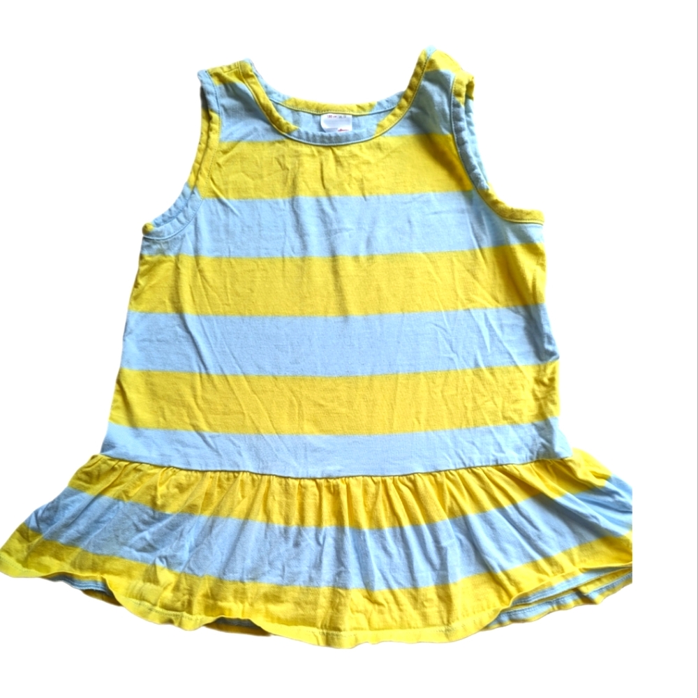 Hanna Andersson tank with ruffle bottom, size 12